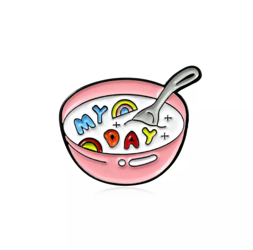 My Day Cereal Bowl Enamel Pins 439